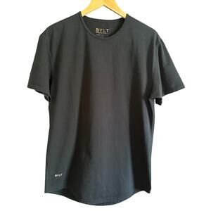 BYLT Basics | Drop Cut Short Sleeve Lux | Black Tee Shirt |  Size Large